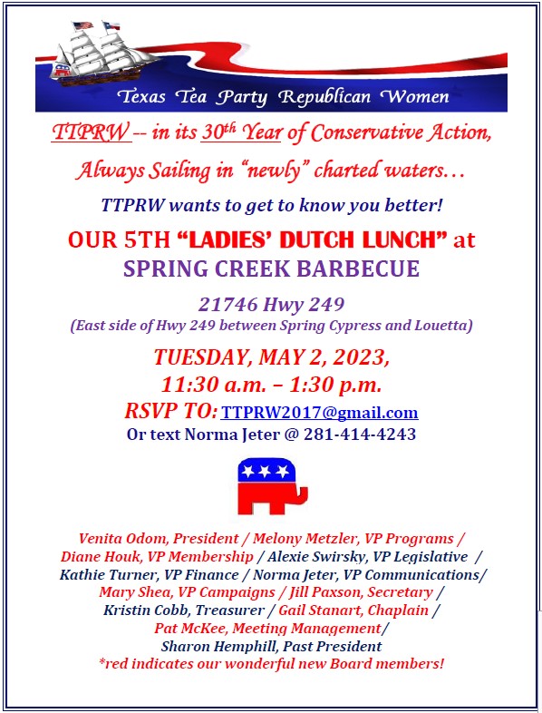 May 2023 meeting flyer