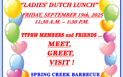Upcoming Dutch Lunch Friday, September 19, 2025