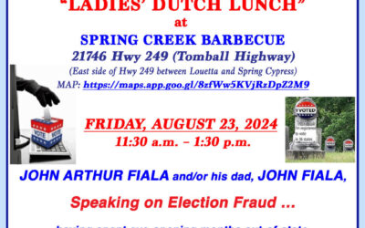 Dutch Lunch – Friday August 23, 2024